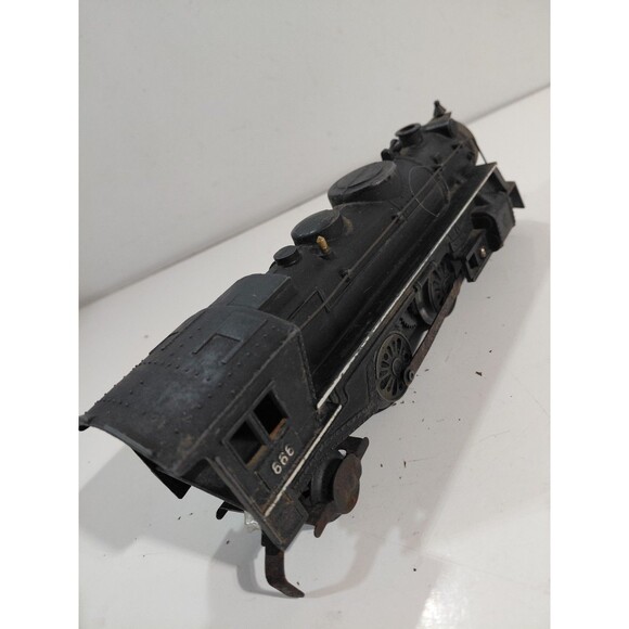 Marx 666 O Gauge Model Railroad 2-4-2 Steam Engine Restoration Candidate 1 - Picture 4 of 9